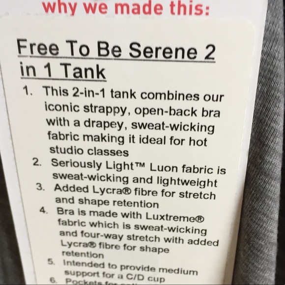 NWT LULULEMON FREE TO BE SERENE TANK CLEAR MINT 10 - Picture 4 of 5